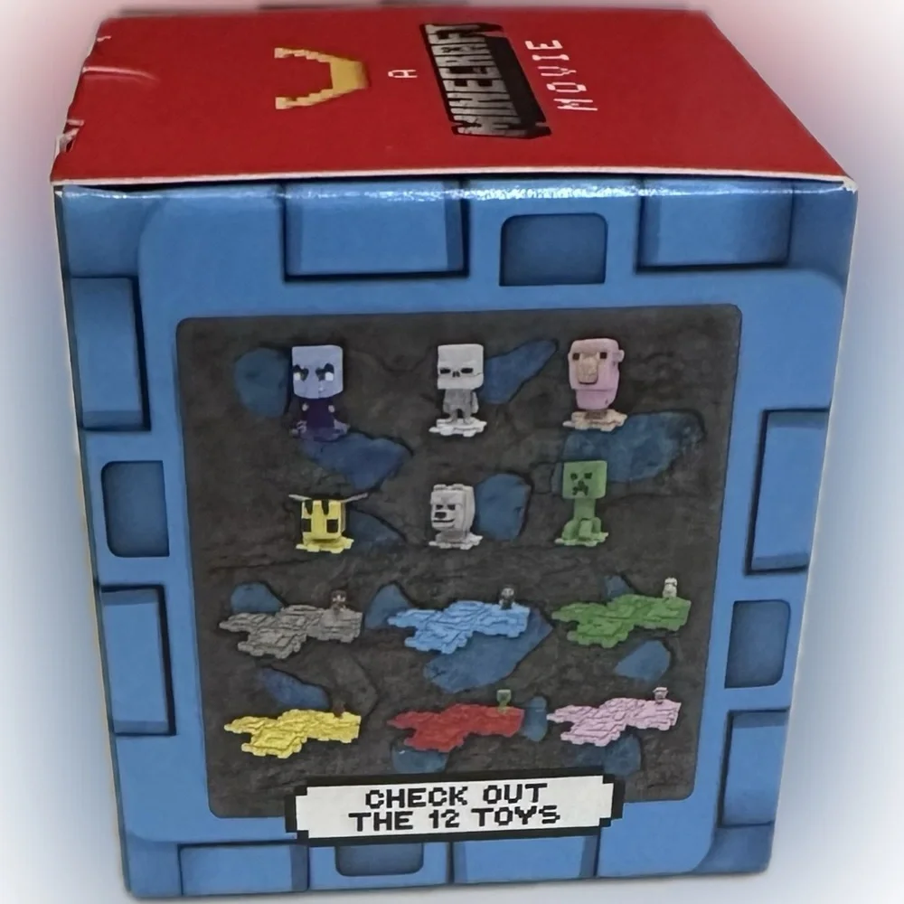 2025 MCDONALDS MINECRAFT MOVIE HAPPY MEAL TOY #7 DIAMOND BLOCK & STEVE SEALED